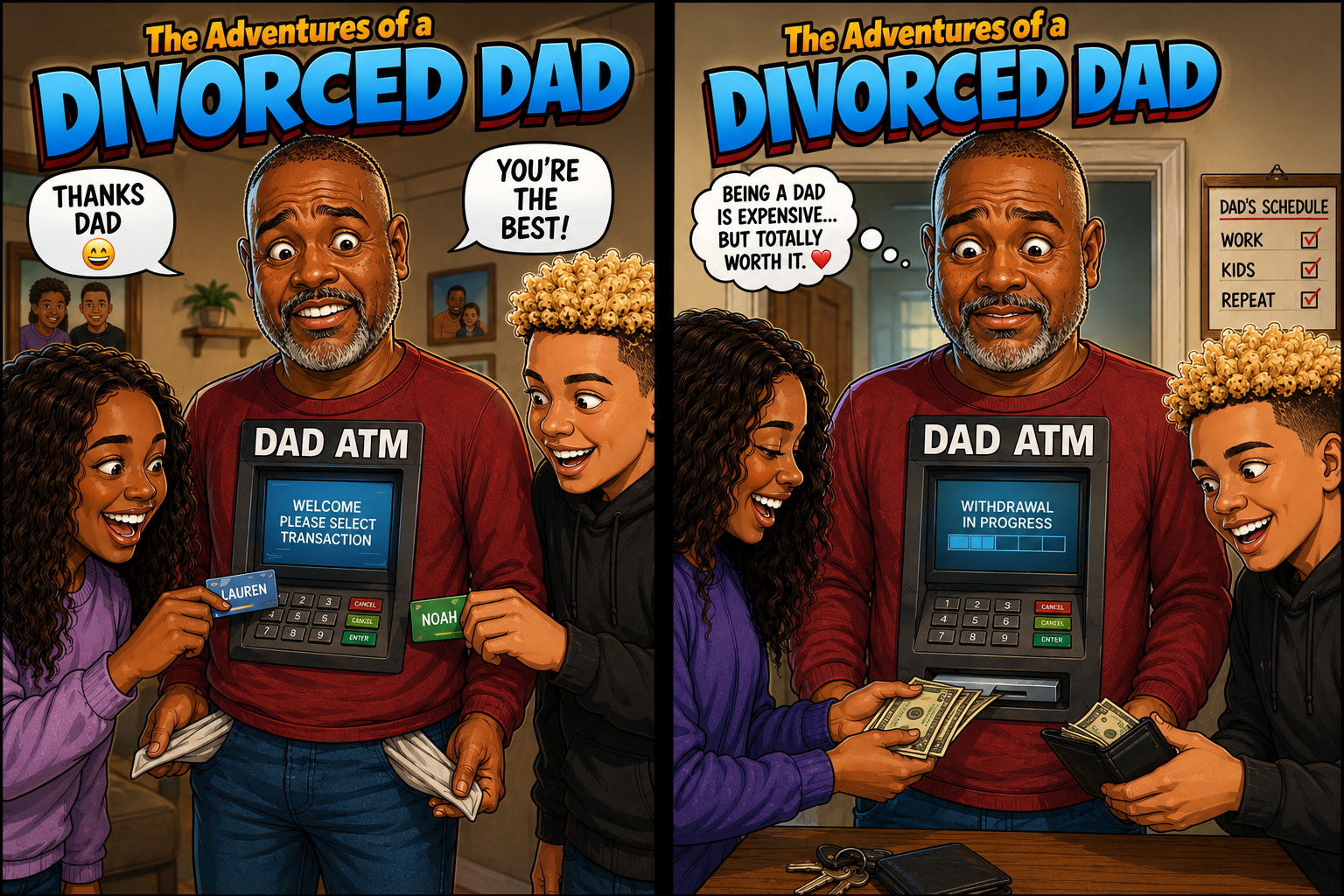 Dad ATM cartoon